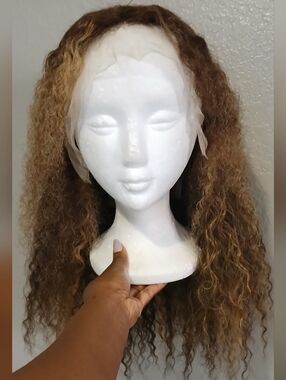 Brown Ombre (Balayage) Lacefront W/Highlights & Elastic Band